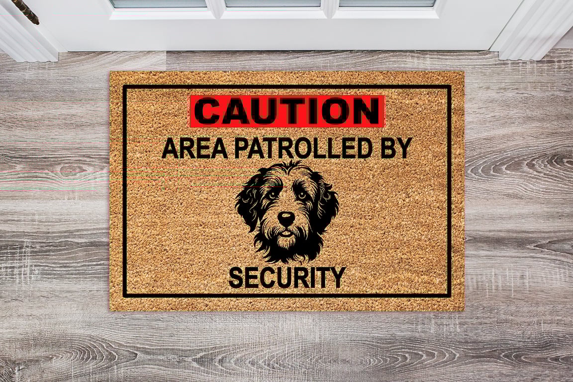 Labradoodle Security Door Mat - Labradoodle Welcome Mat - 3 Sizes