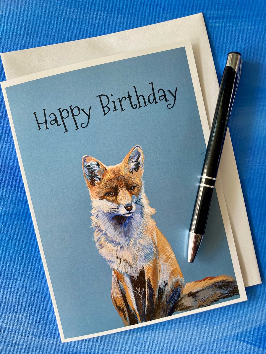 Card Birthday Fox