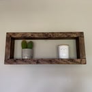 Handcrafted Rustic Wood Box Shelves, Wall Mounted or Freestanding