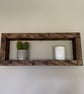 Handcrafted Rustic Wood Box Shelves, Wall Mounted or Freestanding