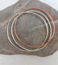 Russian wedding bangle - a triplet of interlinked bangles - Image 1