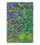 A small textured painting -  letterbox gift - grassland - wildflowers - nature
