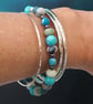 Turquoise gemstone bracelet  - Image 2