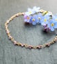 Pink Sapphire 14k Gold Filled Rosary Bracelet - Image 7