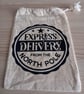 Christmas Mini Treat Bag Drawstring Sack Express Delivery North Pole