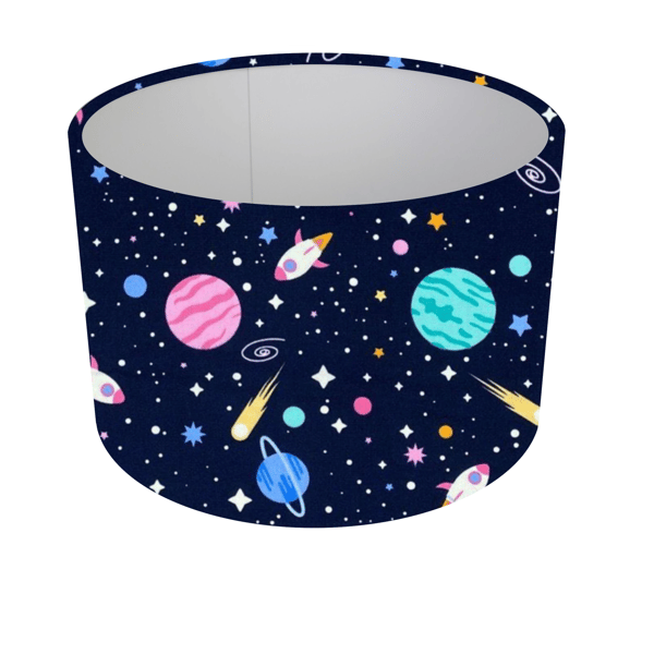 Kids Outer Space Navy Rocket Lampshade,Ceiling Pendant,Table lamp