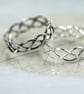 Silver Celtic Ring - Braid Ring 5mm - 3 Strand - Unisex - Silver Ring Braided - Image 5