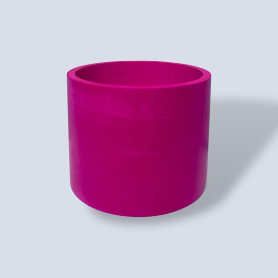 Vibrant Magenta 15cm Round Plant Pot  - Fuchsia Indoor Planter