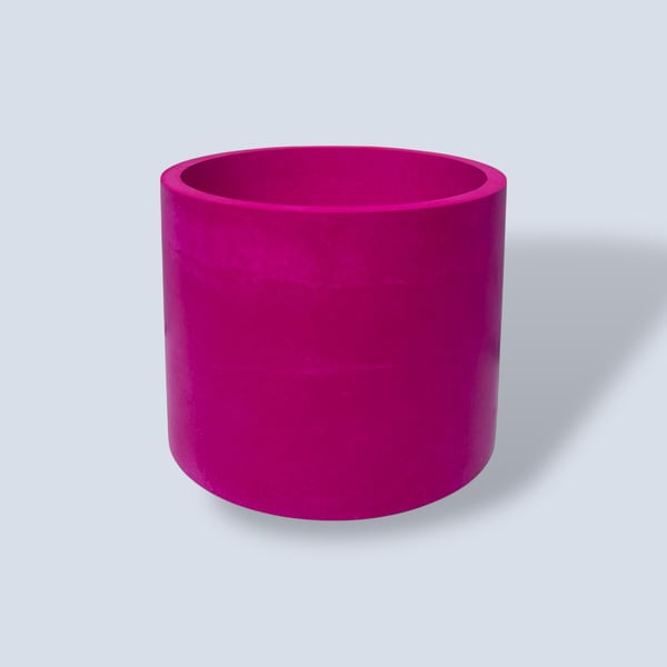 Vibrant Magenta 15cm Round Plant Pot  - Fuchsia Indoor Planter