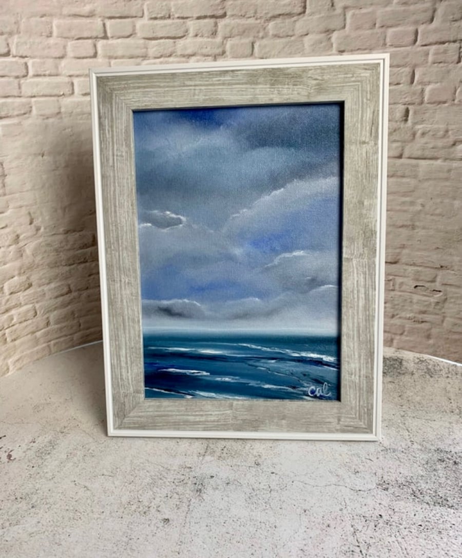 Oil Painting, Seascape Painting, framed painting
