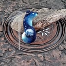 Midnight moon fox brooch