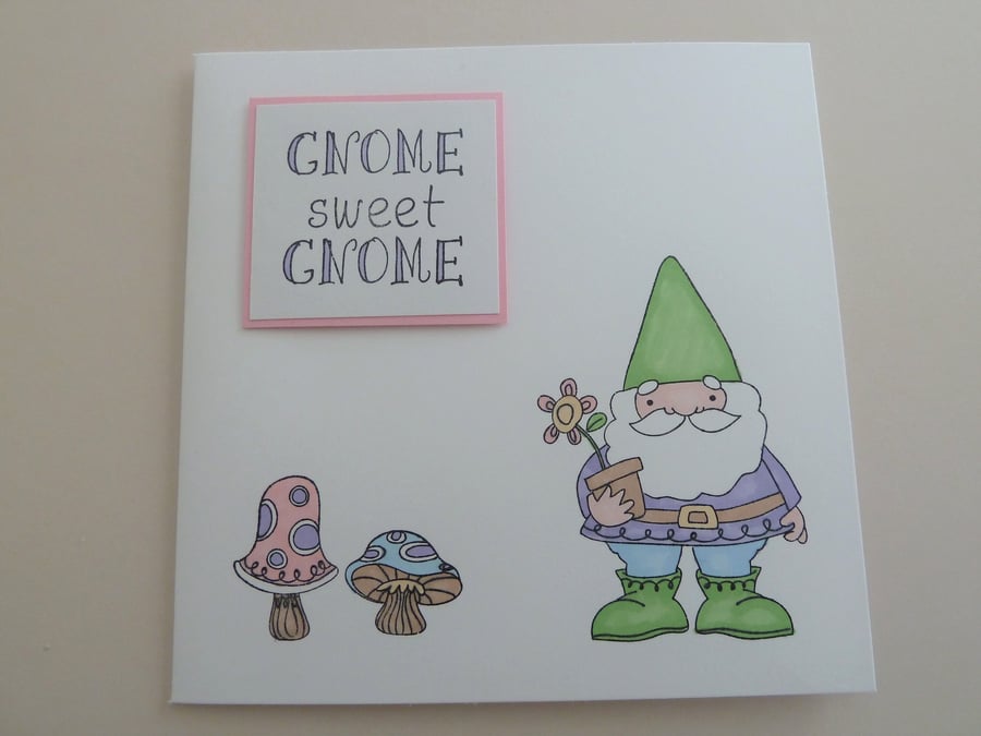 SALE new home gnome card
