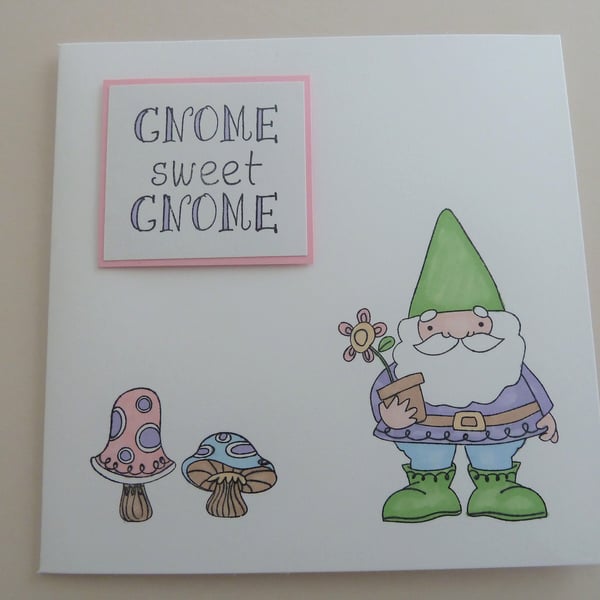 SALE new home gnome card