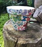 Large Handcrafted 155mm Diameter decoupaged "Butterfly" design terracotta pot - Image 4