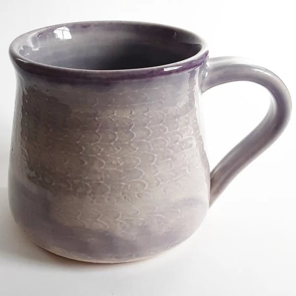 Textured Glazed Mug - Hand Thrown Stoneware Ceramic Mug KIln Fired 