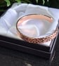 Hammered Copper Bracelet, Pure Copper Bangle - Image 5