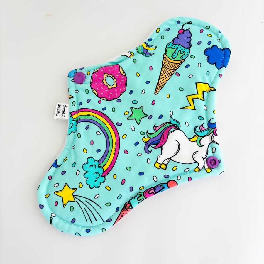 Premium Cloth Sanitary Pad with Wrap Wings - Candy Manial 9.5" Moderate