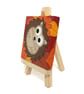 Hedgehog in Autumn Leaves Painting - original art gift for animal lovers - Image 7