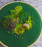 Moss embroidery handstitched home decor  - Image 4