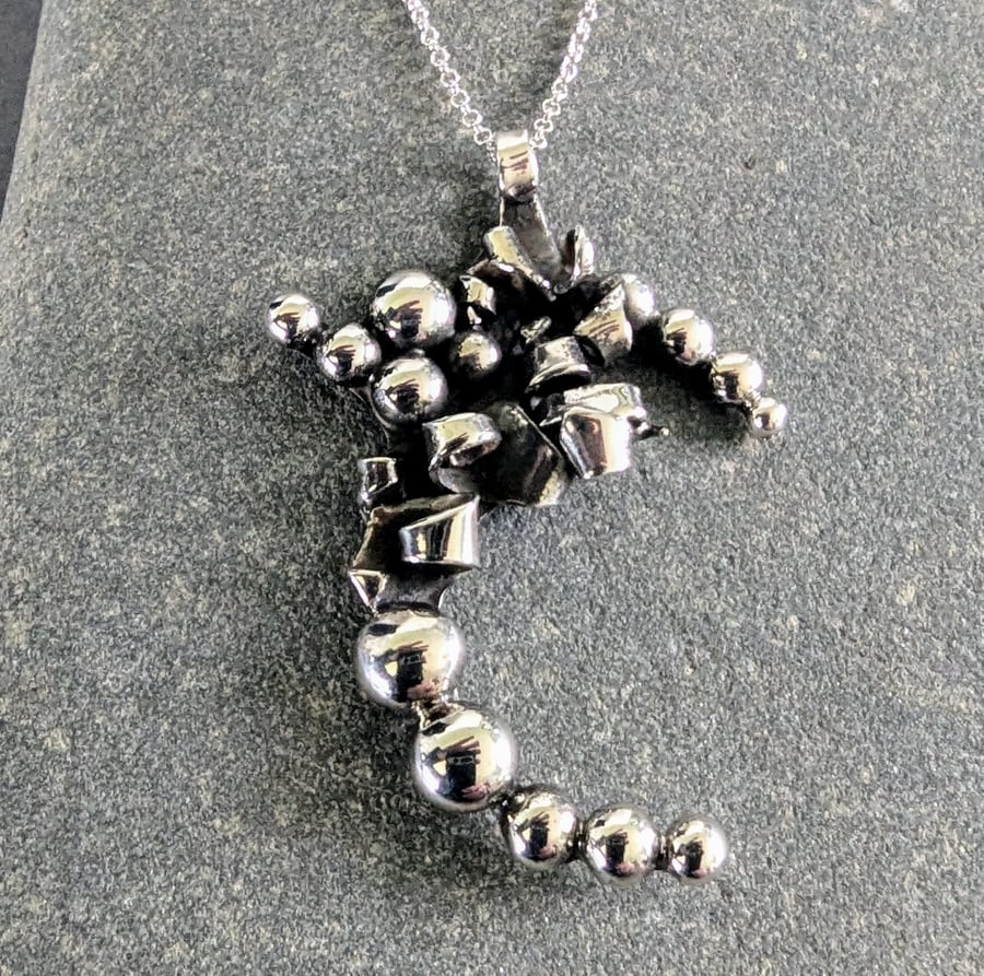 Sterling Silver 'Chaos' Pendant