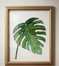 Set of two Original Botanical Watercolor Painting Minimalist Floral Art ...