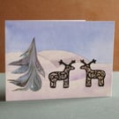 Unique Hand Made Christmas Card with Envelope