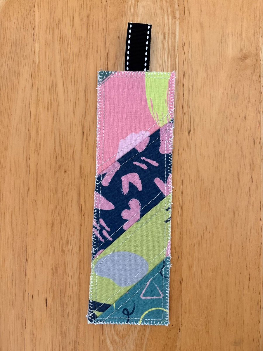 Patchwork colorfull bookmark