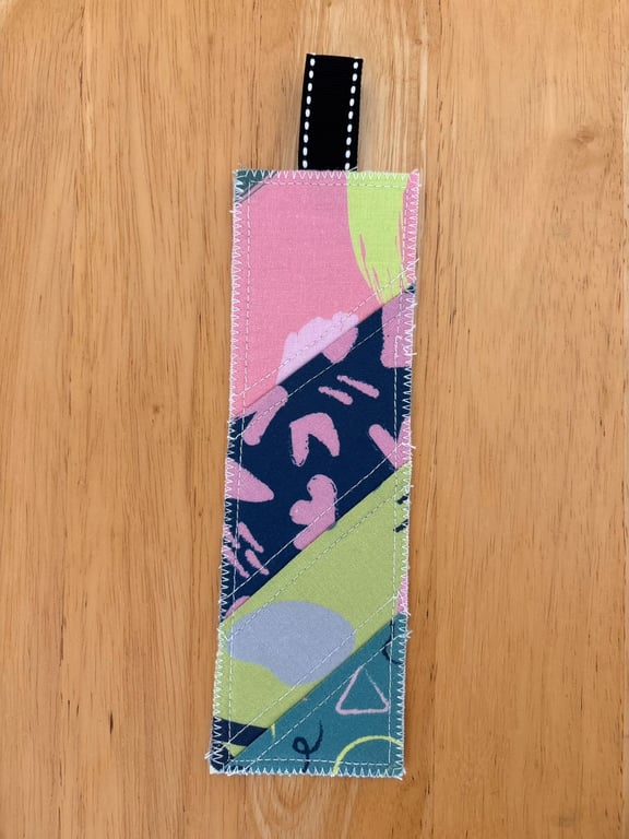 Patchwork colorfull bookmark