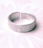 Pentacle Ring, adjustable aluminium Magic ring, Pentagram Ring, Pagan, Halloween - Image 4