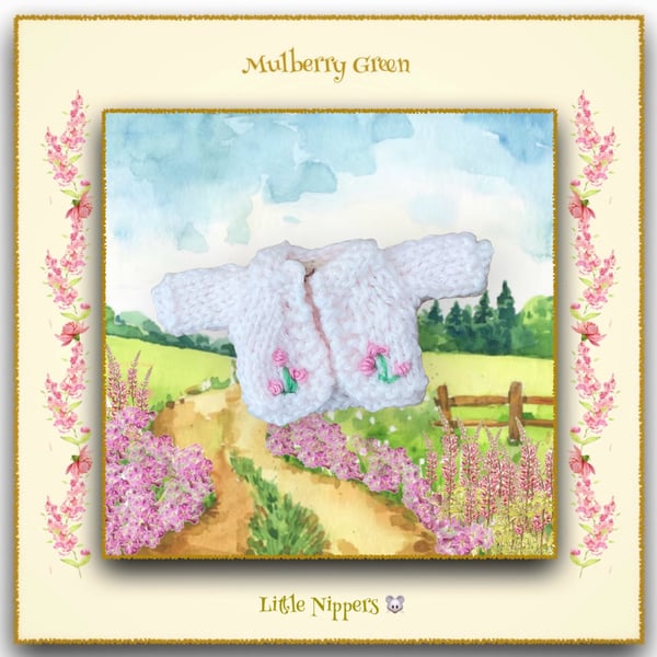 Little Nipper’s Embroidered Pink Cardigan 