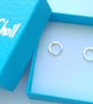 Tiny Textured Circle Studs  - Image 3