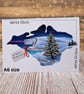 Isle of Wight Christmas Card - Freshwater Bay - Image 4