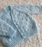 16" Baby Boys Knots V Neck Cardigan - Image 1