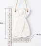 White Angel Christmas Decoration.Handmade Hanging Angel Ornament.Christmas Gift - Image 2