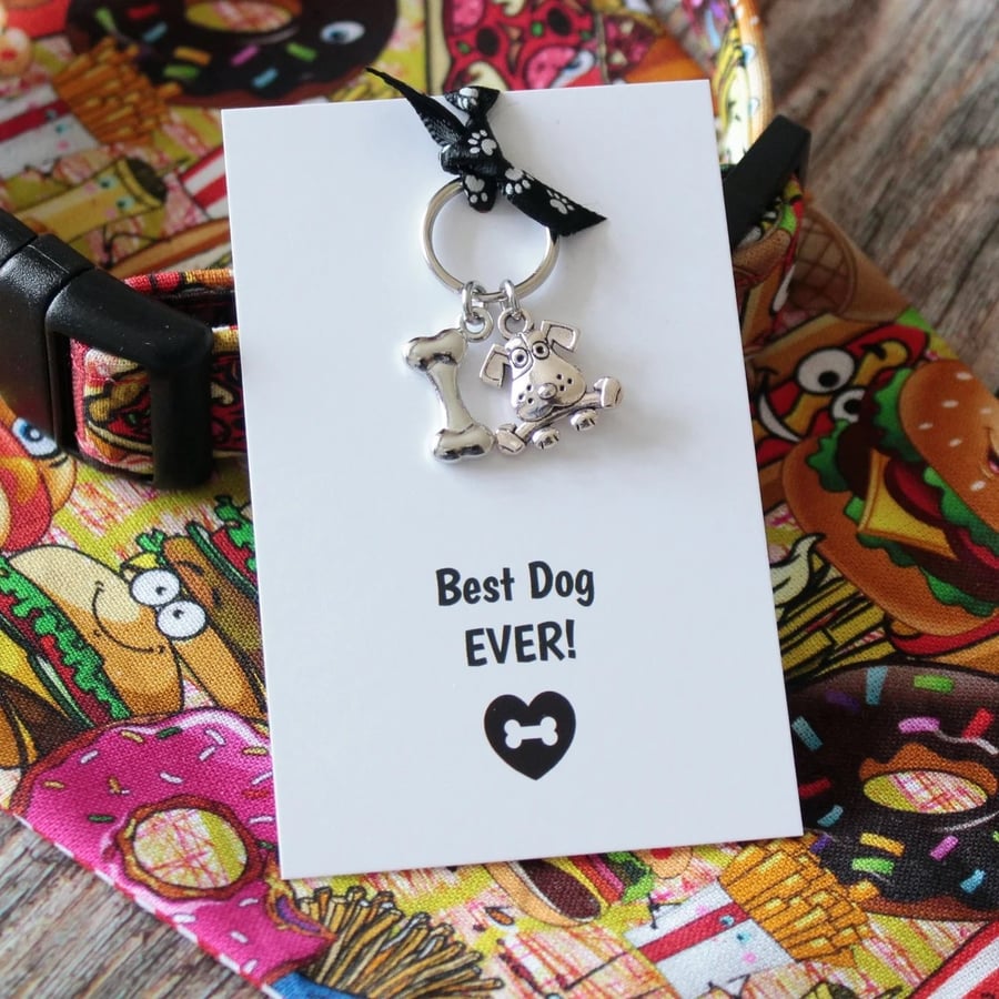 Dinky dog collar charm