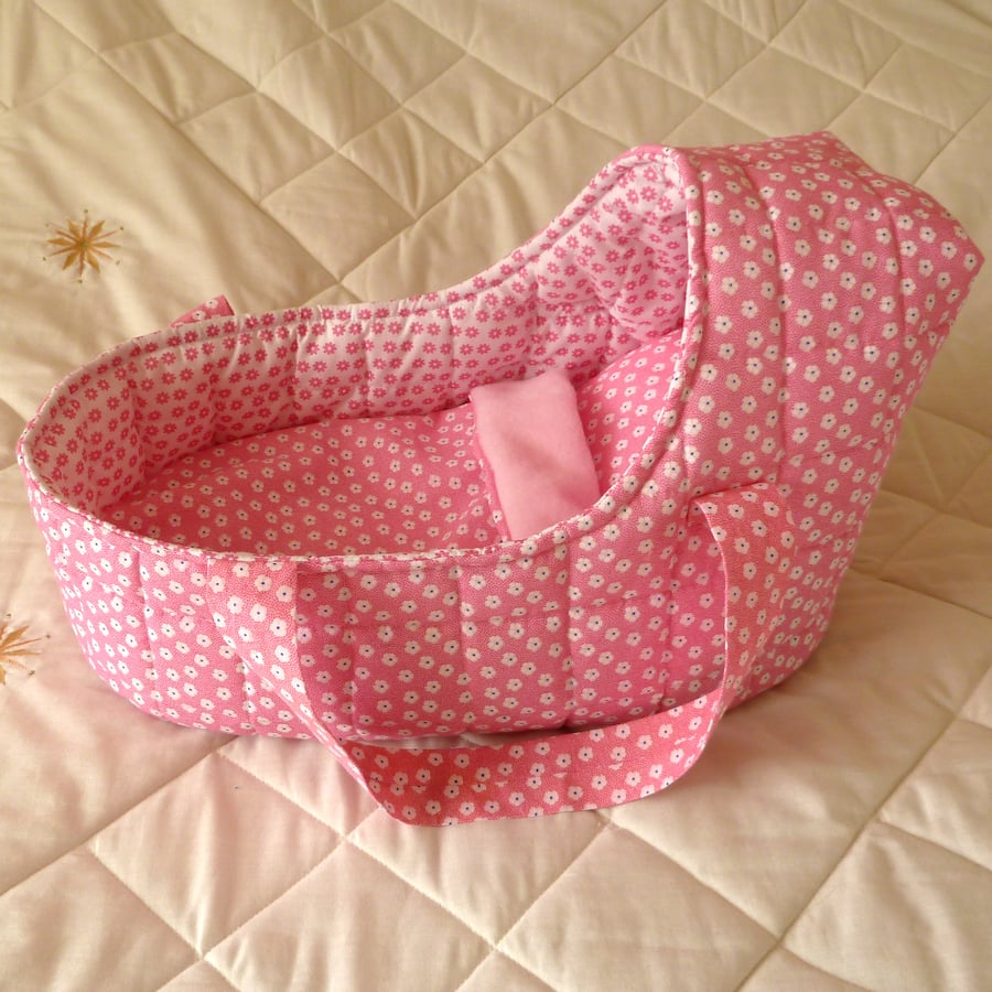 Pink Large Dolls Carrycot