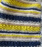 Bright striped hand knitted baby cardigan - Image 6