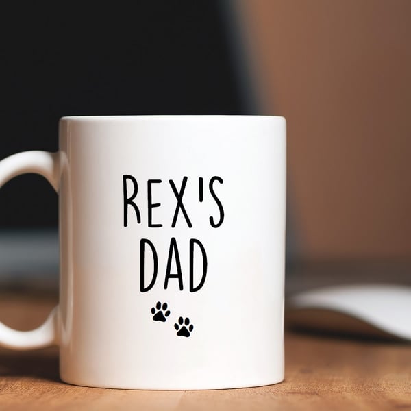 Personalised Dog parent or grandparent mug.