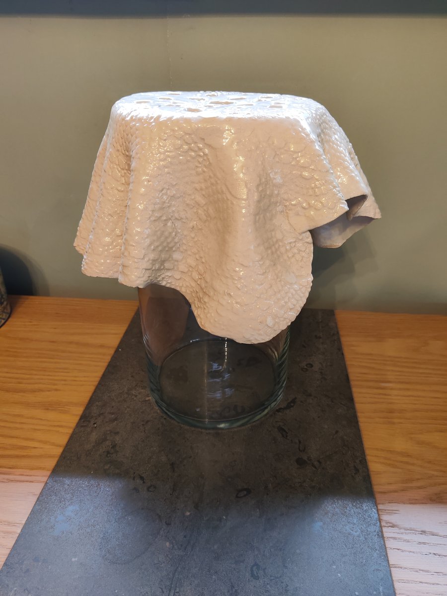 Each ceramic Flower Frog is individually made by myself, this makes each one uni