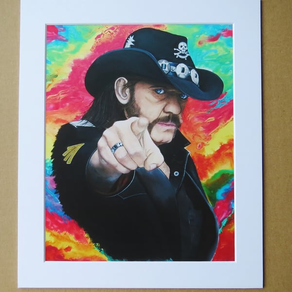 LEMMY - ART PRINT WITH MOUNT