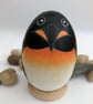 Penguin decorated wooden egg  - Image 4