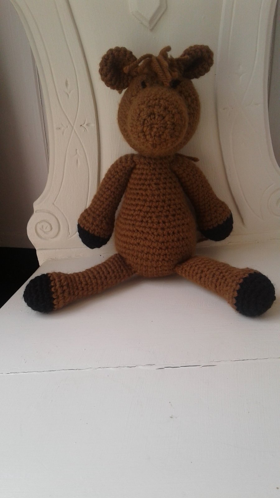 Crochet  Brown Pony Soft Toy