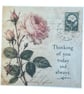 Vintage Botanical Greeting Card. Handmade Parchment Paper Card.  - Image 3
