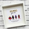 Lego Female Superhero Minifigure & Scrabble Frame