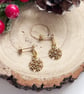 Snowflake Diamanté Drop Stud Christmas Earrings - Image 3