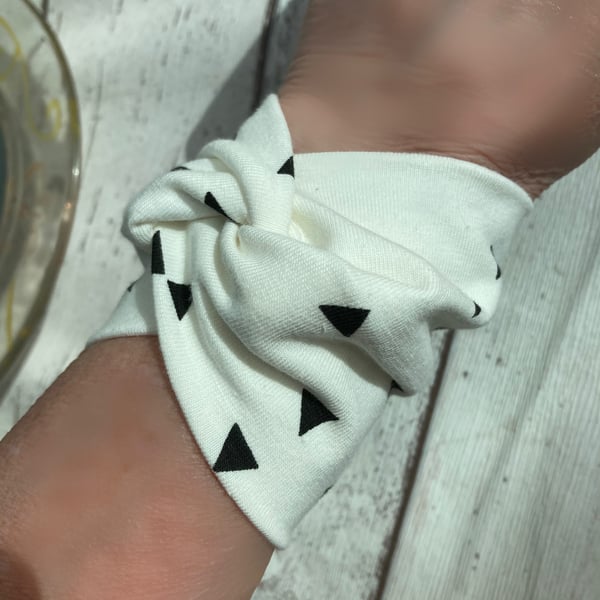 Wrist cover bracelet fabric slip on style 