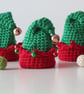 Crocheted Elf Hat Christmas Decoration