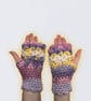 Crocheted Fingerless Dragon Scale Gloves - Image 7