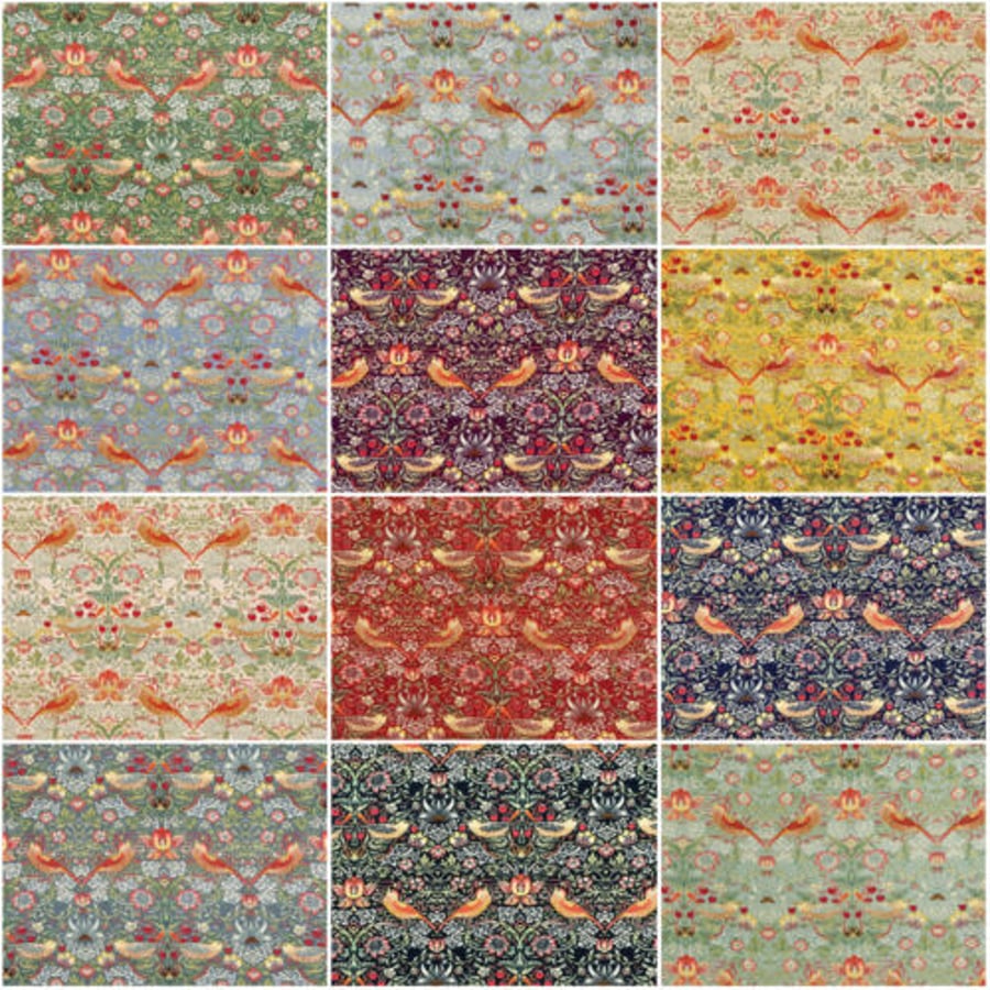 William Morris Design Tablecloths . 100 to 400 x 135cm . Many colours