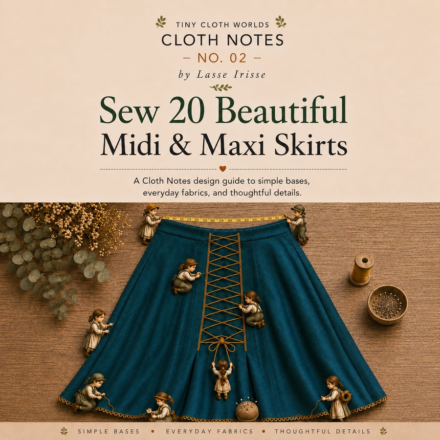 Sewing Book - 20 Beautiful Midi & Maxi Skirt Designs - Cloth Notes no. 02